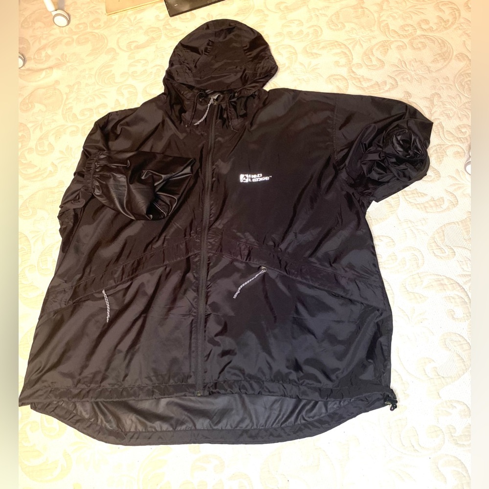 080-10076  black.wind brake jacket Size 2XL